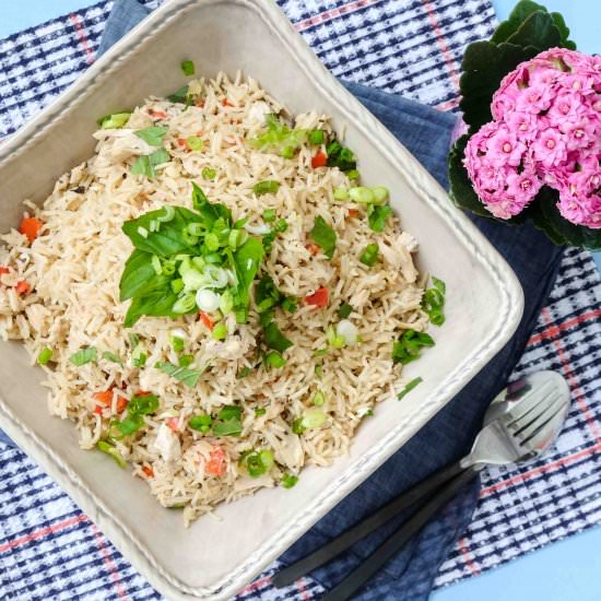 One Pot Thai Coconut Chicken Rice