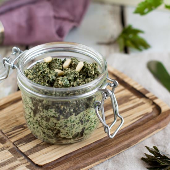 Oil-Free Ground Elder Pesto