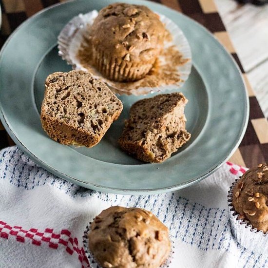 Banana Nut Morning Glory Muffins