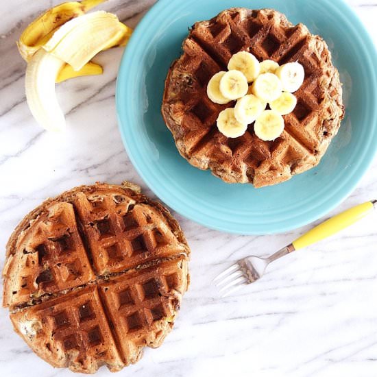 Vegan Banana Waffles