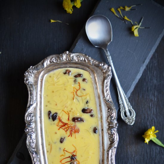 A Rich Indian Mango Pudding