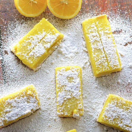 Vegan Meyer Lemon Bars