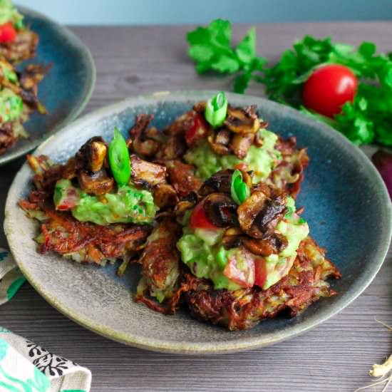 Potato Latkes à la Mexican