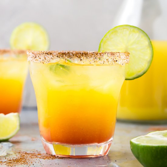 Spicy Sunset Margarita