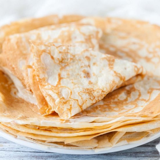 Traditional Russian Crepes