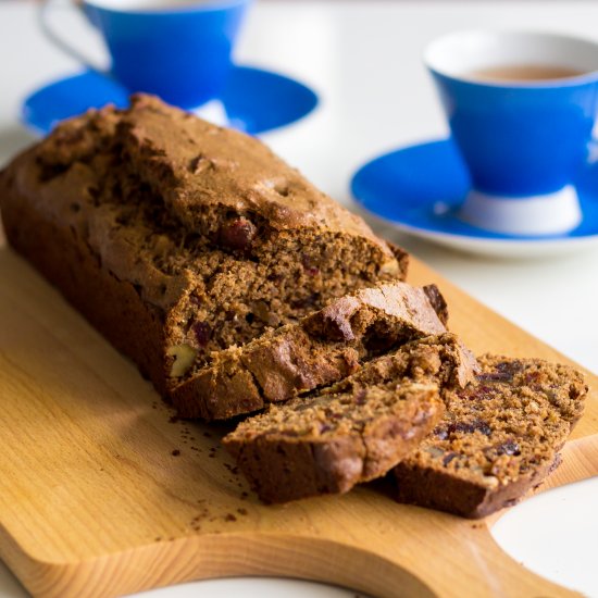 Spiced Cake with Dates & Walnuts