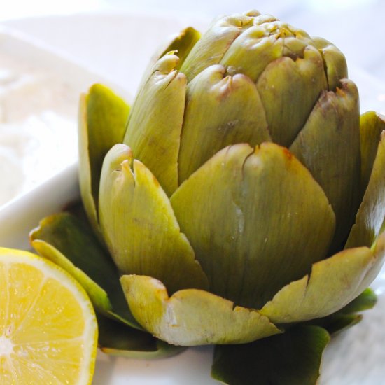 Perfectly Steamed Artichoke