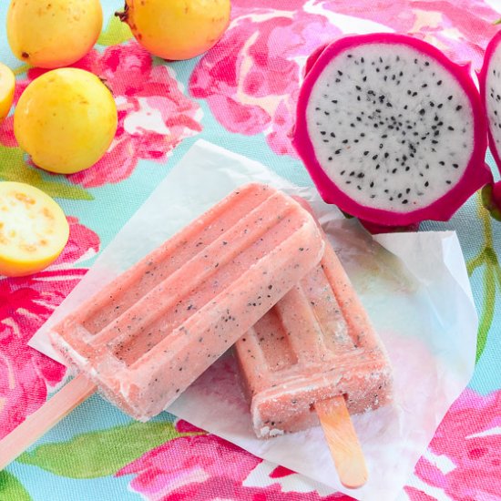 Dragonfruit-Guava Popsicles