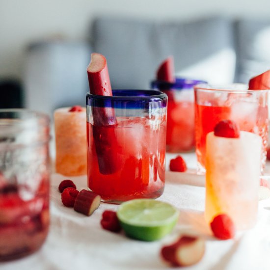 Raspberry Rhubarb Margarita