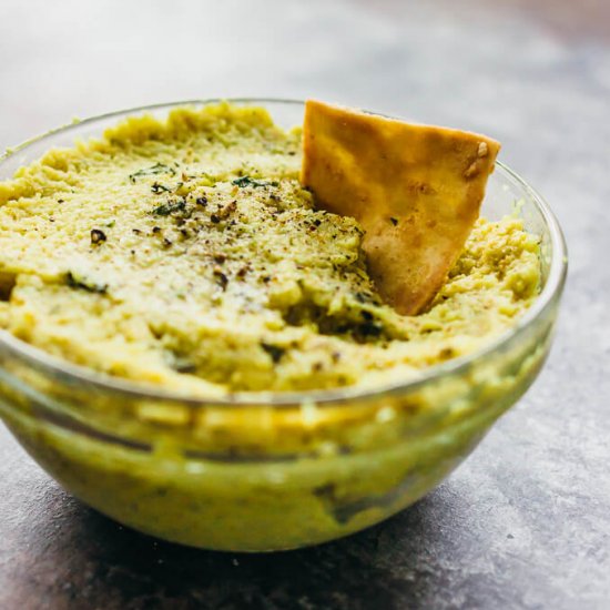 Roasted curry cauliflower dip