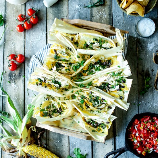 Lightened Up Chicken Tamales