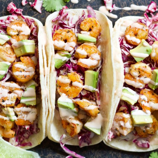 Easy Mexican Shrimp Tacos