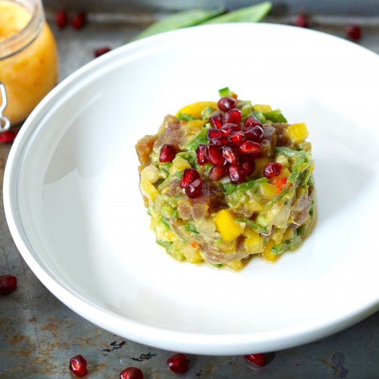 Fruity and Spicy Tuna Tartare