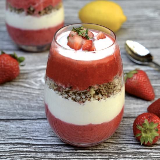 Strawberry & Lemon Cream Parfait