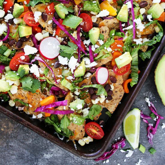 Veggie Sheet Pan Nachos