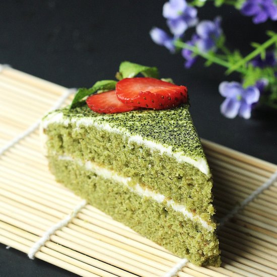 Green Tea White Chocolate Cake