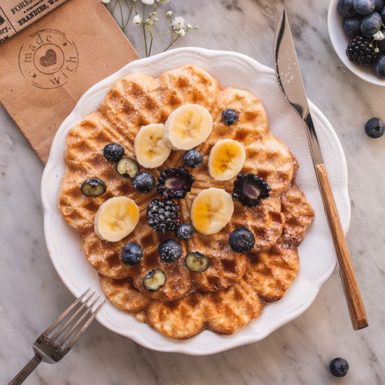 Heart Shaped Waffles