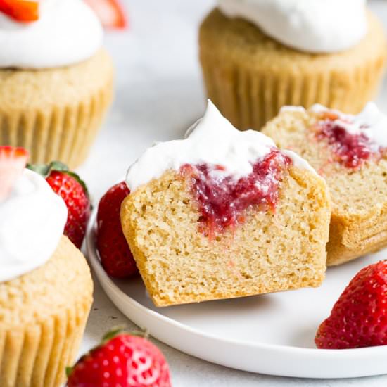 Strawberry Shortcake Cupcakes