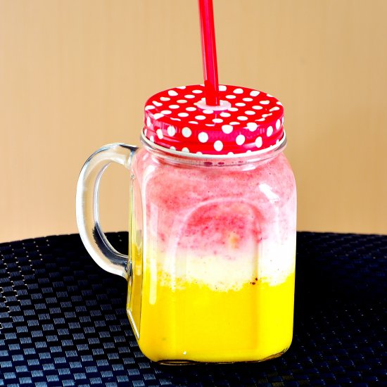 Strawberry Mango Lassi Smoothie