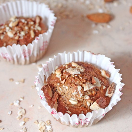 Oat Flour Banana Muffins