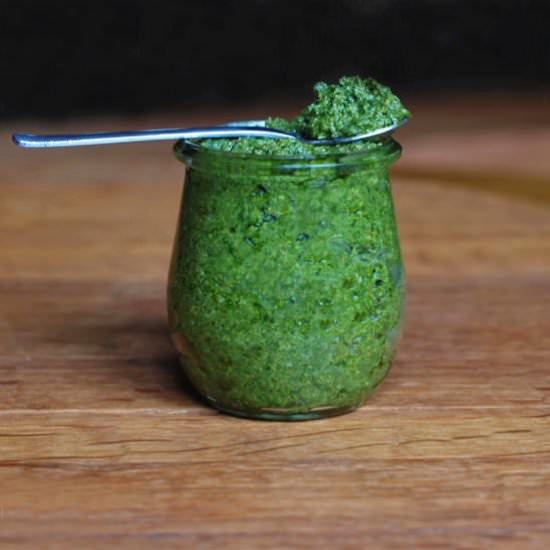 Kale and Roasted Almond Pesto