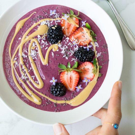 Berry Chickpea Smoothie