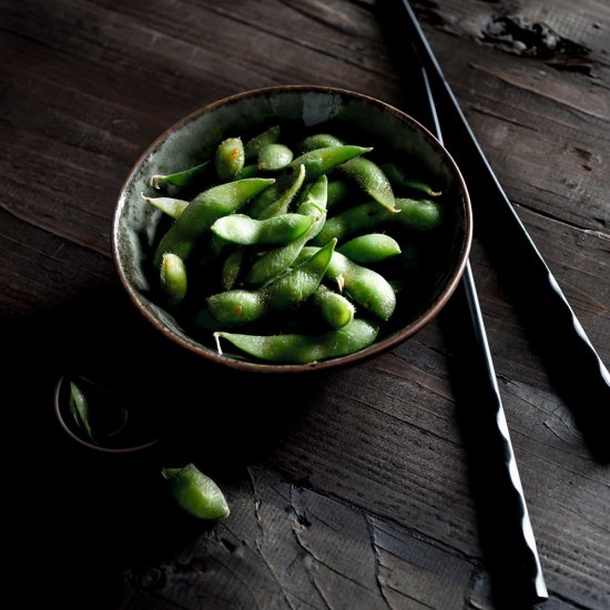 Spicy Smoky Edamame Beans