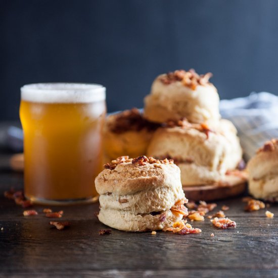 Beer and Bacon Biscuits