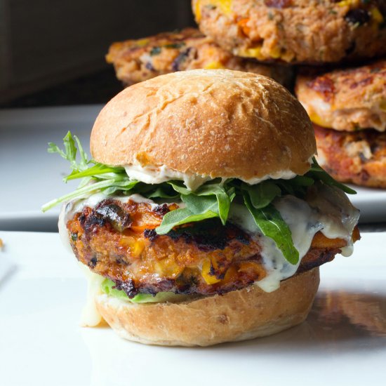 Veggie Sweet Potato Garden Burgers