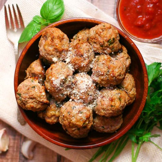 Baked Turkey Meatballs