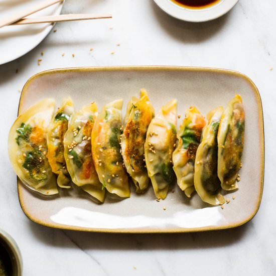 Mushroom & Spinach Potstickers