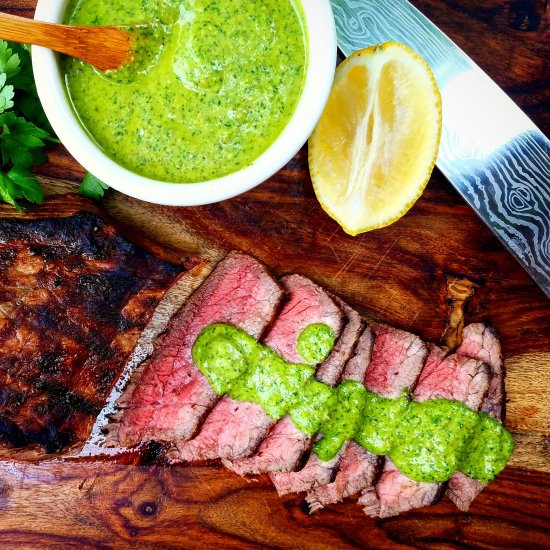 London Broil with Chimmichuri