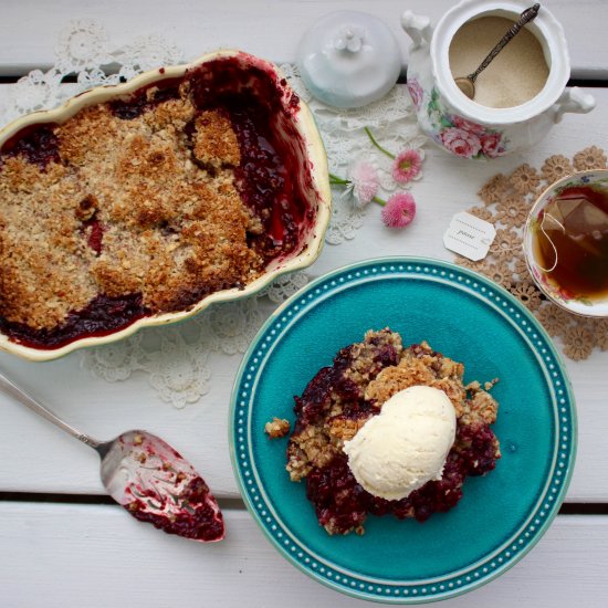 Vegan Gluten Free Berry Cobbler