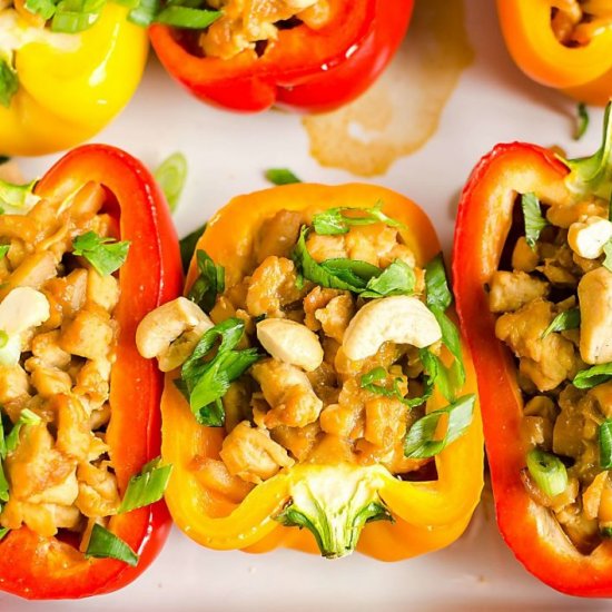 Asian Chicken Stuffed Peppers