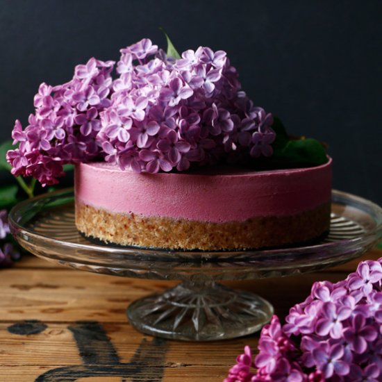 Raw Vegan Raspberry Cheesecake