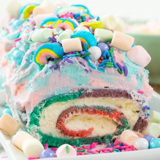 Unicorn Cake Roll