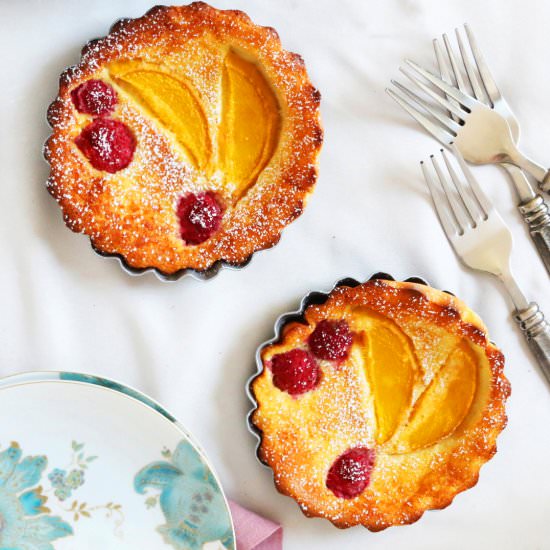 Raspberry,Mango &Cardamom Clafoutis