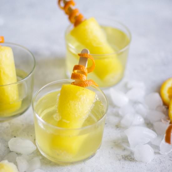 Mimosa Popsicles