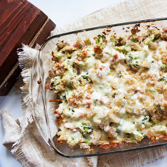 Creamy Ham and Broccoli Casserole