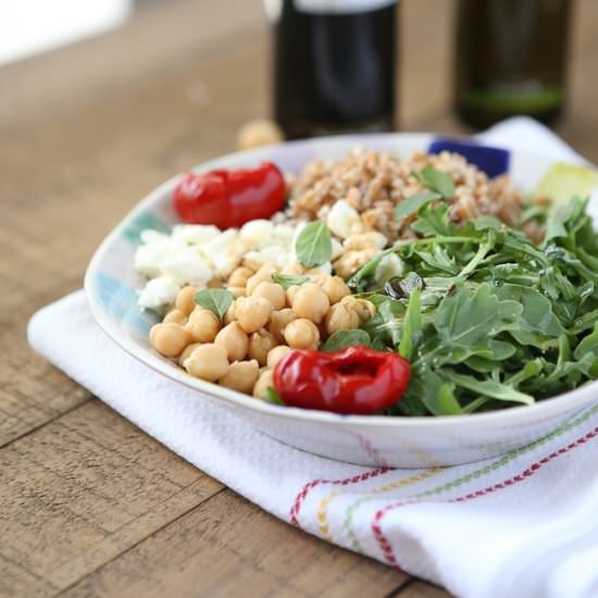 Mediterranean Farro Salad