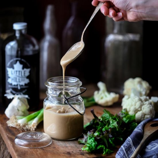 Maple Tahini Salad Dressing