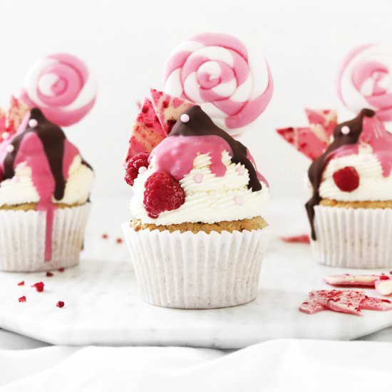 Raspberry cupcakes