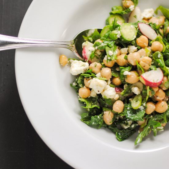 Chickpea chopped salad