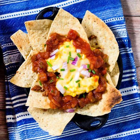 Chilaquiles con Chorizo