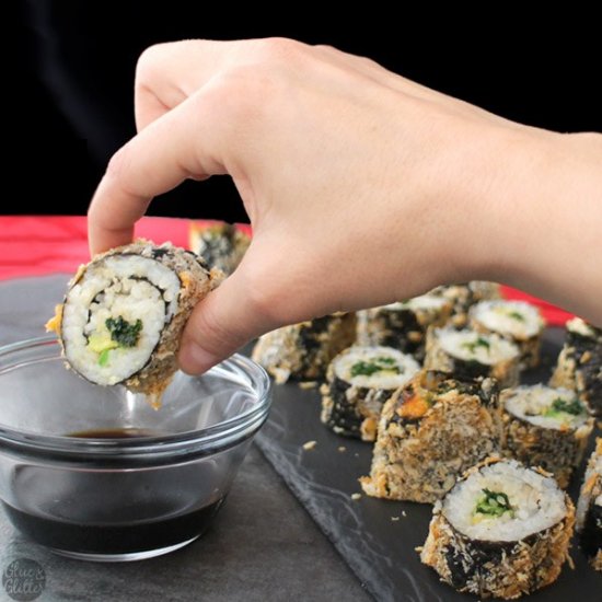 Crunchy Air Fryer Sushi Rolls