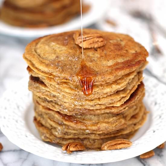 Maple Nut Wheat Pancakes