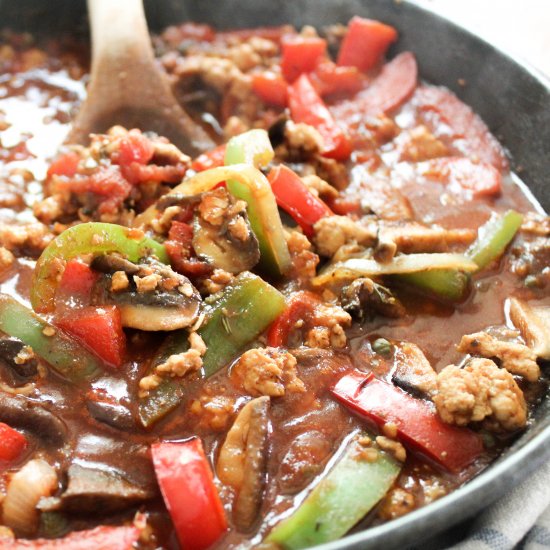 Quick 1-Skillet Chicken Cacciatore