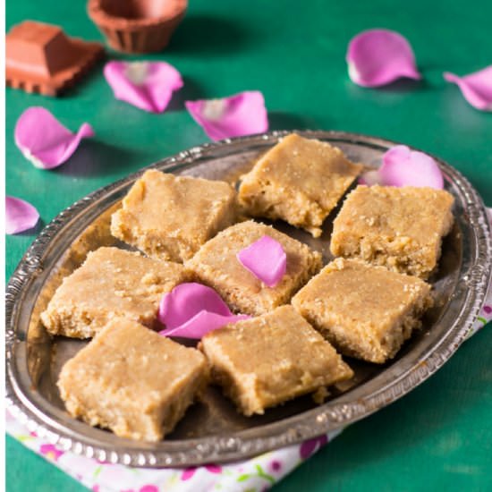 Coconut Semolina Barfi