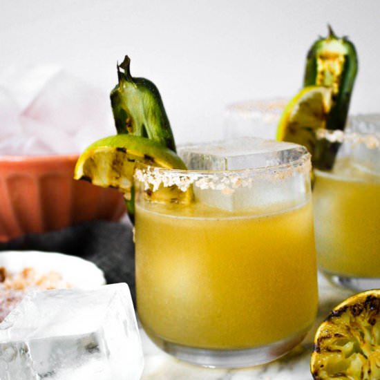 Charred Lime & Jalapeño Margaritas