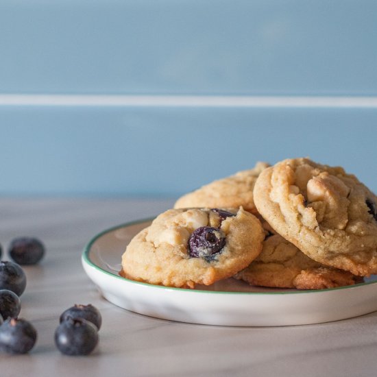 Blueberry White Chocolate Cookies